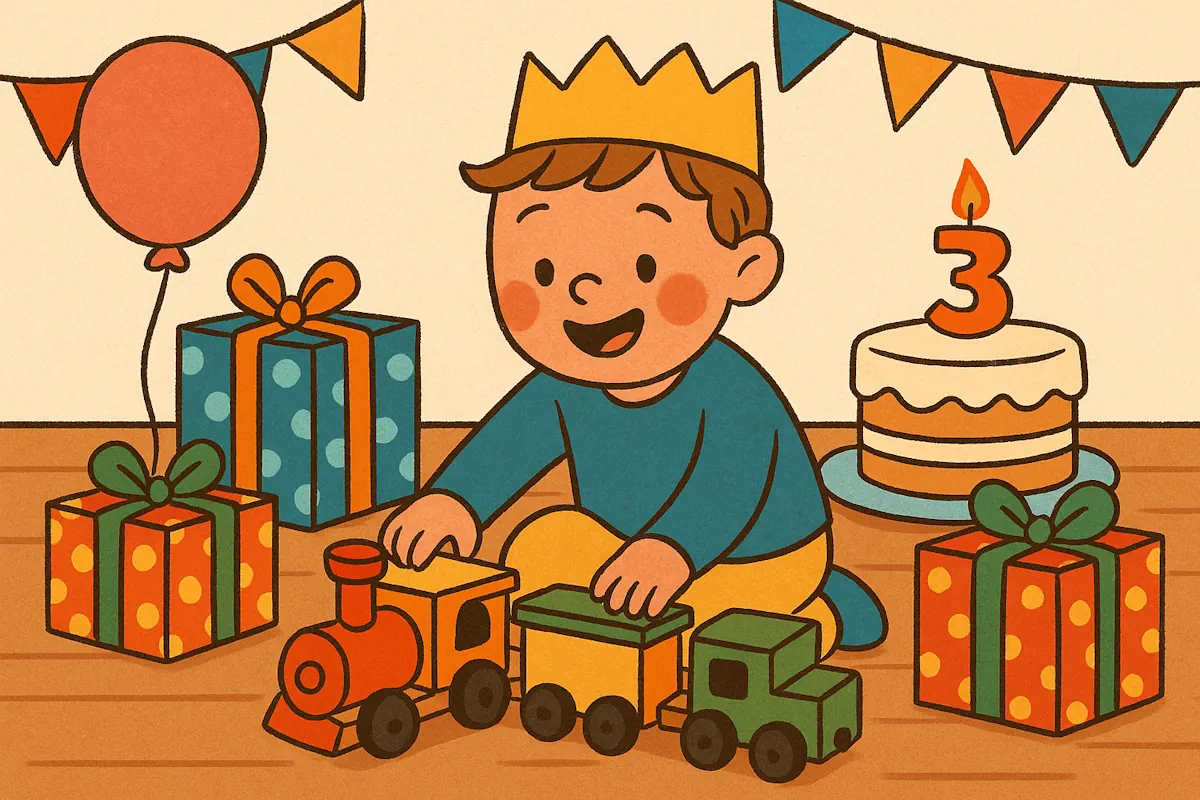 present till 3 åring