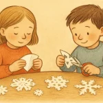 snöflingor av papper