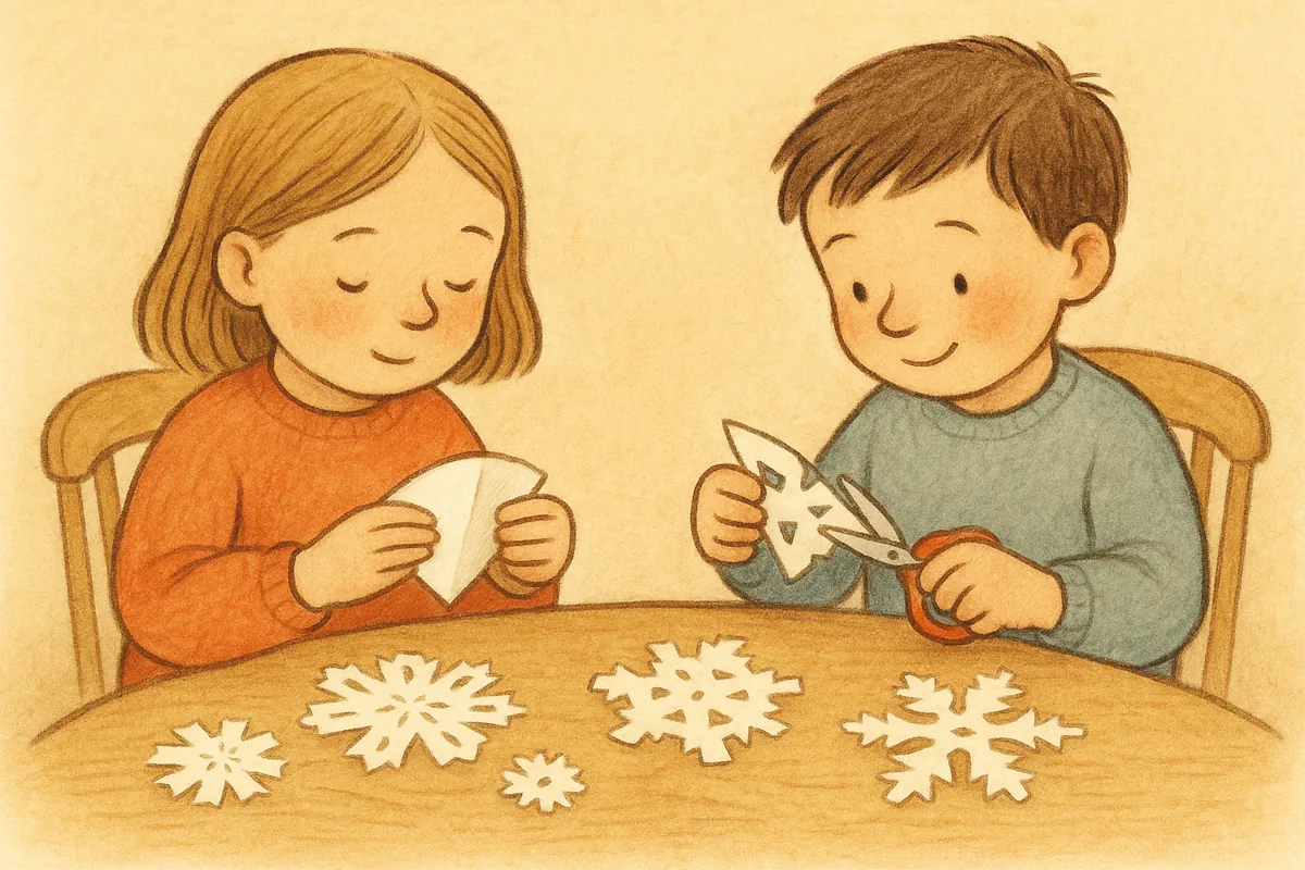 snöflingor av papper